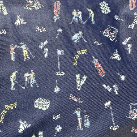 Smith And Quinn Golf‎ Polo All Over Print Bogey Cart Medium Stretch Active *Read - Picture 4 of 10